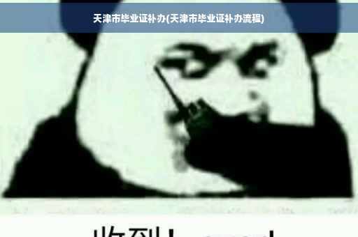 天津市毕业证补办(天津市毕业证补办流程)