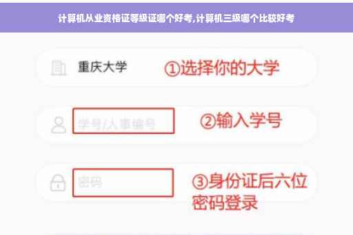 计算机从业资格证等级证哪个好考,计算机三级哪个比较好考