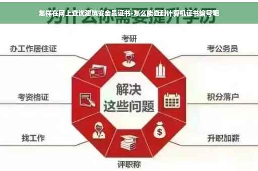 怎样在网上查询建筑安全员证书-怎么能查到计算机证书编号呢