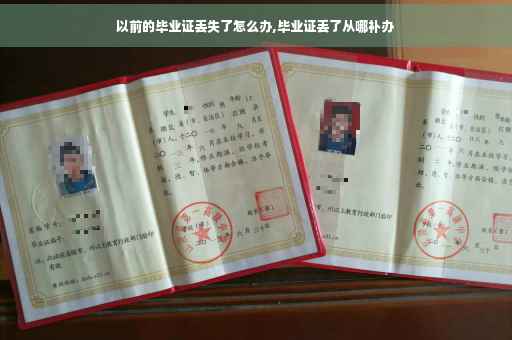 以前的毕业证丢失了怎么办,毕业证丢了从哪补办