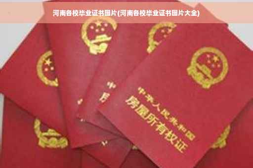 河南各校毕业证书图片(河南各校毕业证书图片大全)