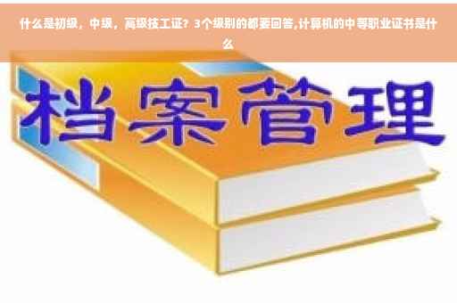 什么是初级，中级，高级技工证？3个级别的都要回答,计算机的中等职业证书是什么
