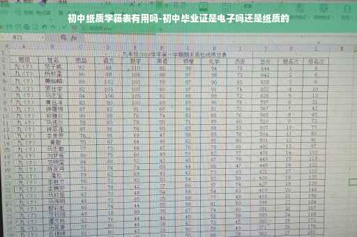 初中纸质学籍表有用吗-初中毕业证是电子吗还是纸质的