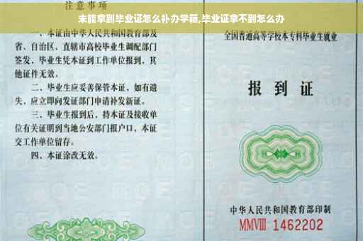 未能拿到毕业证怎么补办学籍,毕业证拿不到怎么办