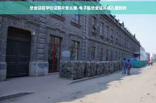 毕业证和学位证照片怎么查-电子版毕业证从哪儿查到的
