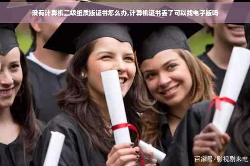 没有计算机二级纸质版证书怎么办,计算机证书丢了可以找电子版吗