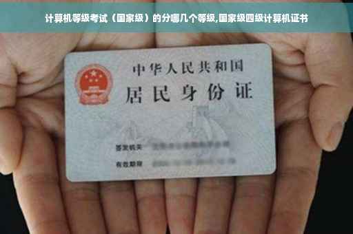 计算机等级考试（国家级）的分哪几个等级,国家级四级计算机证书