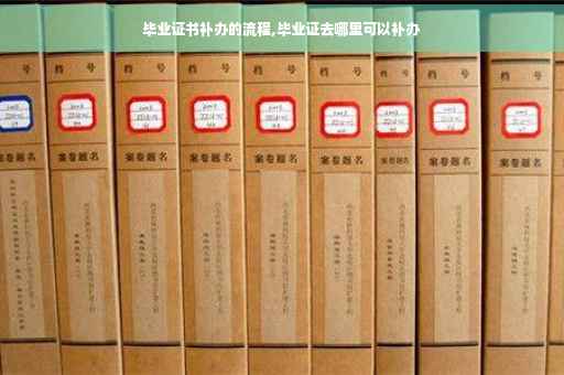 毕业证书补办的流程,毕业证去哪里可以补办