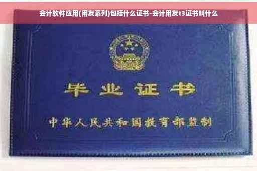 会计软件应用(用友系列)包括什么证书-会计用友t3证书叫什么