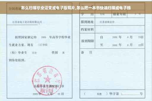 怎么扫描毕业证变成电子版照片,怎么把一本书快速扫描成电子档