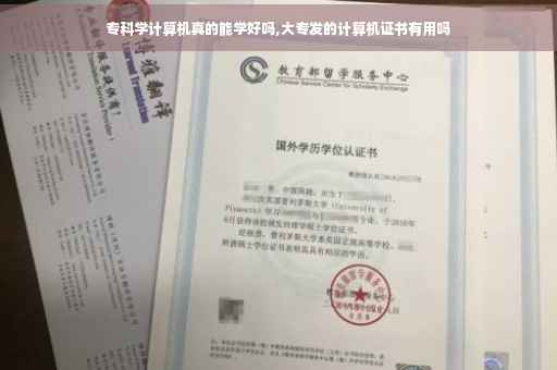 专科学计算机真的能学好吗,大专发的计算机证书有用吗