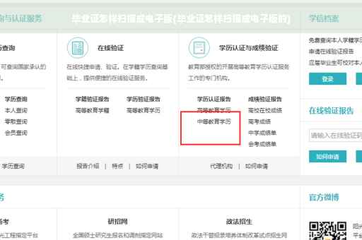 毕业证怎样扫描成电子版(毕业证怎样扫描成电子版的)