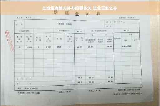 毕业证有地方补办吗要多久,毕业证怎么补