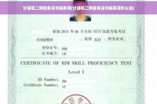 计算机二级能有证书嘛英语(计算机二级能有证书嘛英语怎么说)