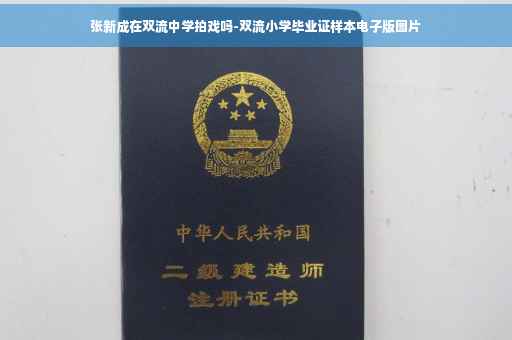 张新成在双流中学拍戏吗-双流小学毕业证样本电子版图片