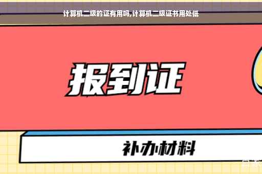 计算机二级的证有用吗,计算机二级证书用处低