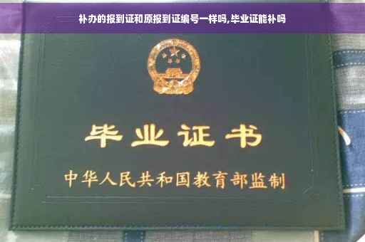 补办的报到证和原报到证编号一样吗,毕业证能补吗