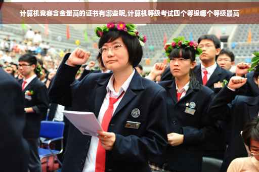 计算机竞赛含金量高的证书有哪些呢,计算机等级考试四个等级哪个等级最高