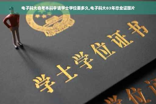 电子科大自考本科申请学士学位要多久,电子科大03年毕业证图片