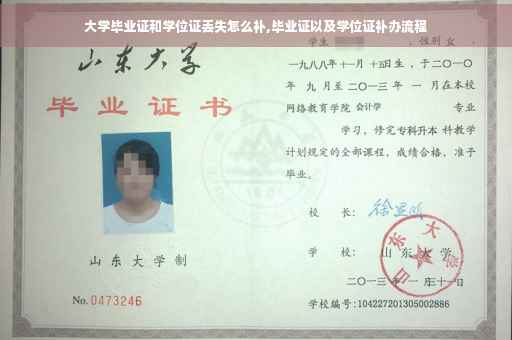 大学毕业证和学位证丢失怎么补,毕业证以及学位证补办流程