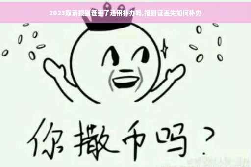 2023取消报到证丢了还用补办吗,报到证丢失如何补办