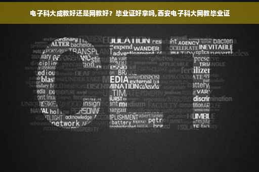 电子科大成教好还是网教好？毕业证好拿吗,西安电子科大网教毕业证