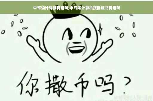 中专读计算机有用吗,中专考计算机技能证书有用吗