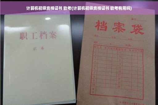 计算机初级资格证书 软考(计算机初级资格证书 软考有用吗)