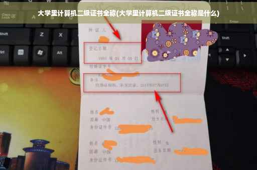 大学里计算机二级证书全称(大学里计算机二级证书全称是什么)