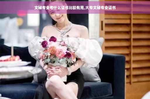 文秘专业考什么证书比较有用,大专文秘专业证书