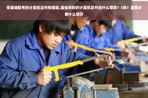 零基础能考的计算机证书有哪些,最低级别的计算机证书是什么等级？3级？需要必备什么知识