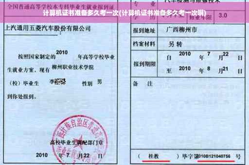 计算机证书准备多久考一次(计算机证书准备多久考一次啊)