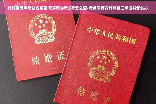 计算机等级考试成绩查询没有准考证号怎么查-考点没有发计算机二级证书怎么办