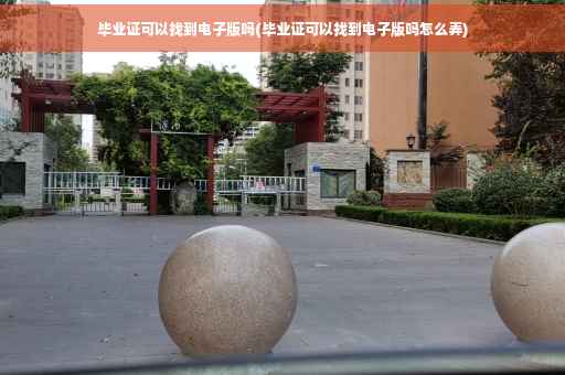 毕业证可以找到电子版吗(毕业证可以找到电子版吗怎么弄)