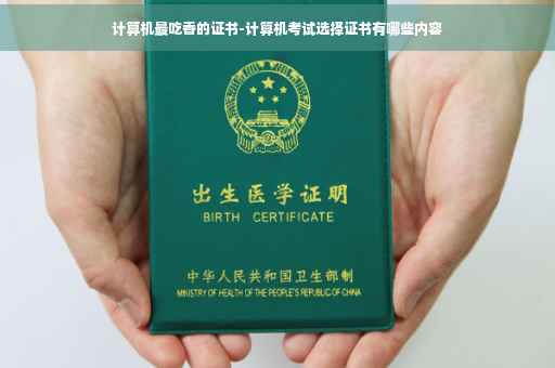 计算机最吃香的证书-计算机考试选择证书有哪些内容