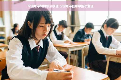 宁波电子驾照怎么申请,宁波电子信息学院毕业证