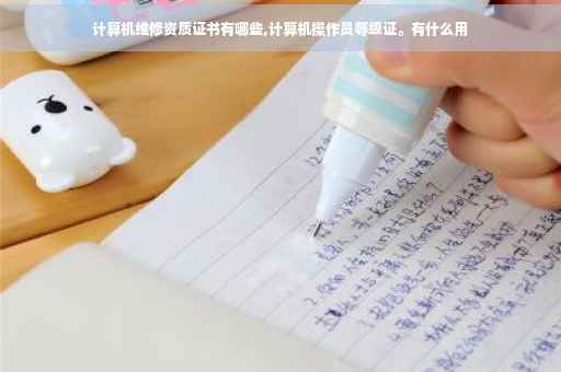 计算机维修资质证书有哪些,计算机操作员等级证。有什么用