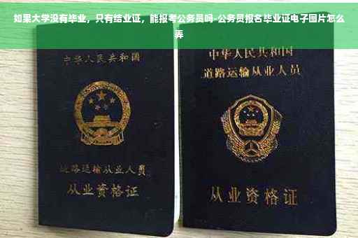 如果大学没有毕业，只有结业证，能报考公务员吗-公务员报名毕业证电子图片怎么弄