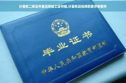 计算机二级证书算高级技工证书嘛,计算机副高级职称评审条件