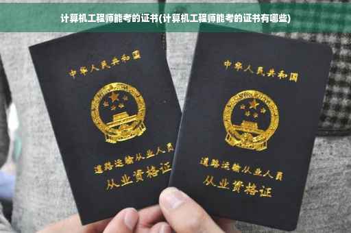 计算机工程师能考的证书(计算机工程师能考的证书有哪些)
