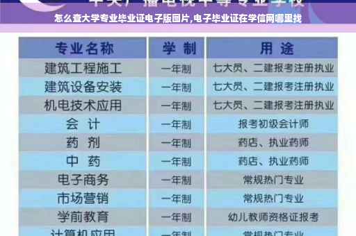 怎么查大学专业毕业证电子版图片,电子毕业证在学信网哪里找