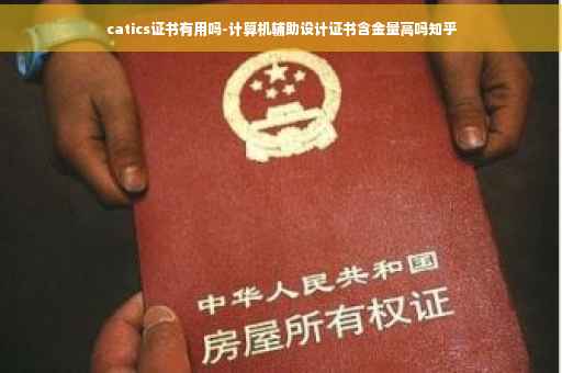 catics证书有用吗-计算机辅助设计证书含金量高吗知乎