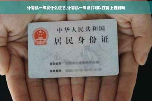 计算机一级发什么证书,计算机一级证书可以在网上查到吗