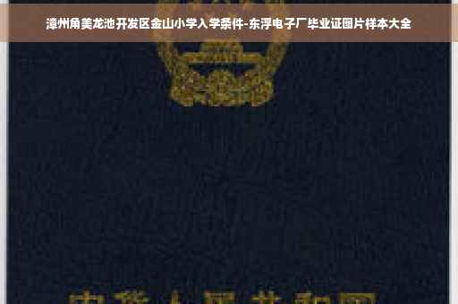 漳州角美龙池开发区金山小学入学条件-东浮电子厂毕业证图片样本大全