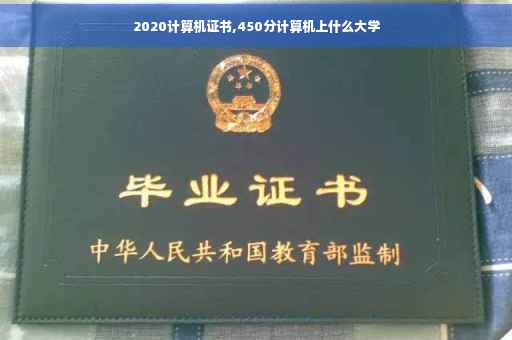 2020计算机证书,450分计算机上什么大学