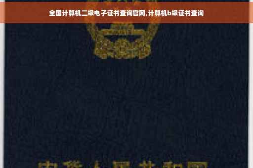 全国计算机二级电子证书查询官网,计算机b级证书查询