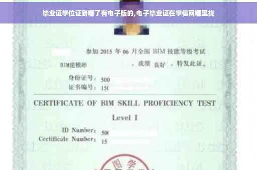 毕业证学位证到哪了有电子版的,电子毕业证在学信网哪里找