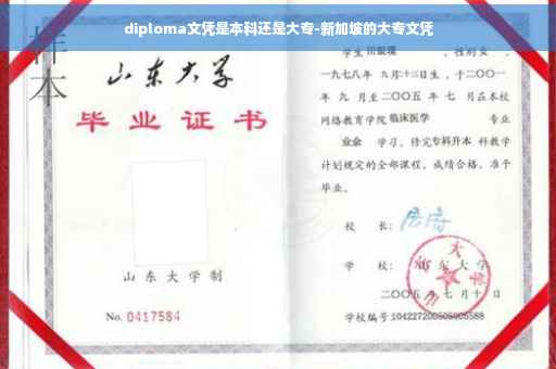 diploma文凭是本科还是大专-新加坡的大专文凭