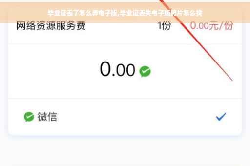 毕业证丢了怎么弄电子版,毕业证丢失电子版照片怎么找