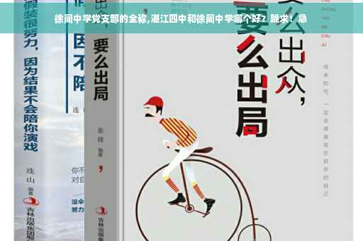 徐闻中学党支部的全称,湛江四中和徐闻中学哪个好？跪求！急